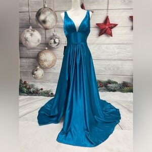 Woman Wedding Maxi Cocktail Ball Gown Evening Formal Birthday Dress, US 8